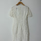 Sheer mini dress | Off white