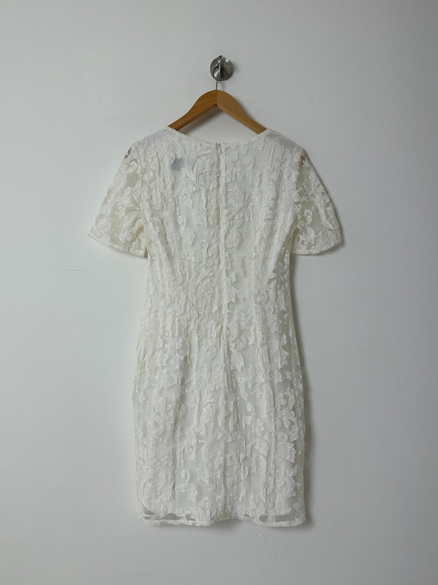 Sheer mini dress | Off white