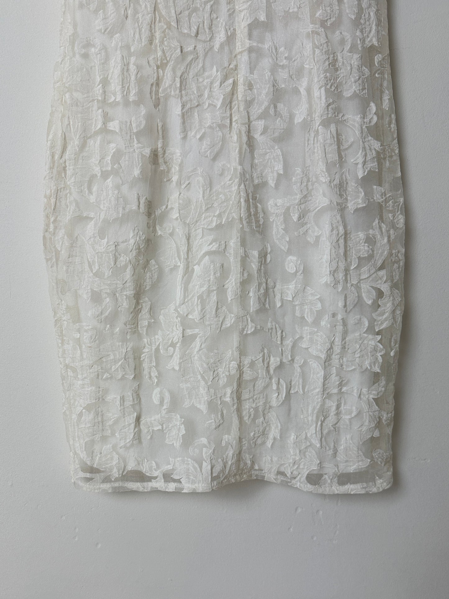 Sheer mini dress | Off white
