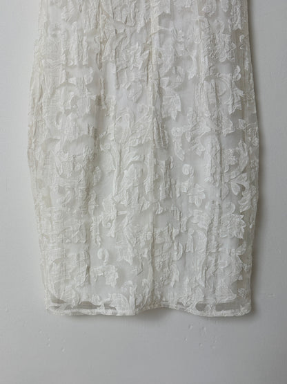 Sheer mini dress | Off white
