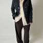 High neck zip jacket | Black