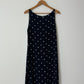Polka dot dress | Dark blue