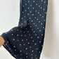 Polka dot dress | Dark blue