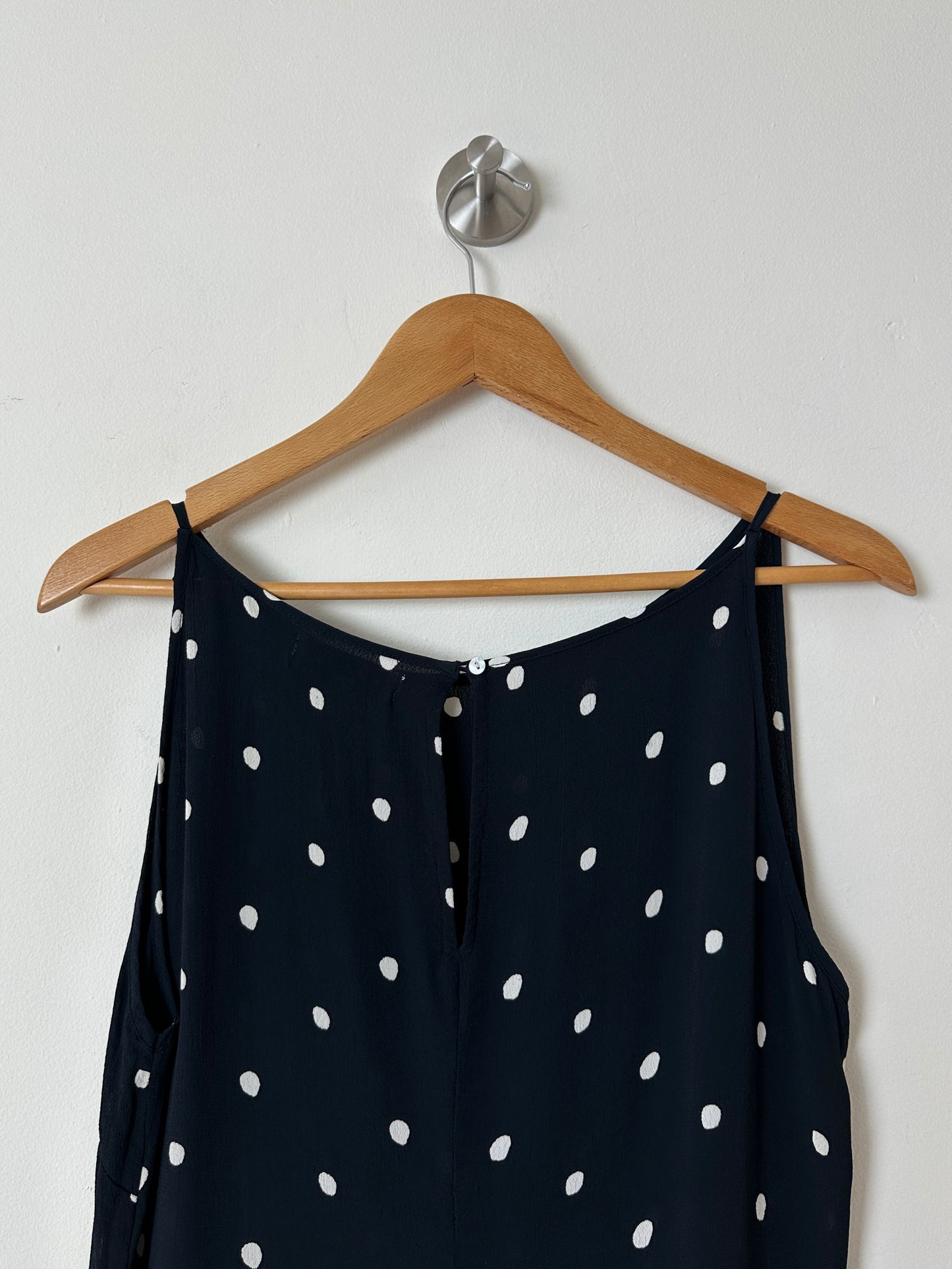 Polka dot dress | Dark blue