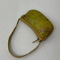 Leather mini shoulder bag | Honey Lime