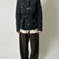 High neck zip jacket | Black