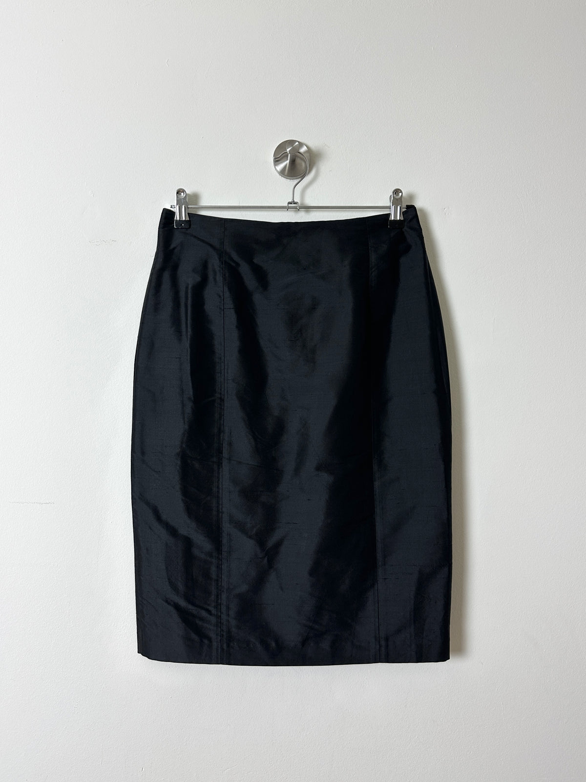 Silk pencil skirt | Black