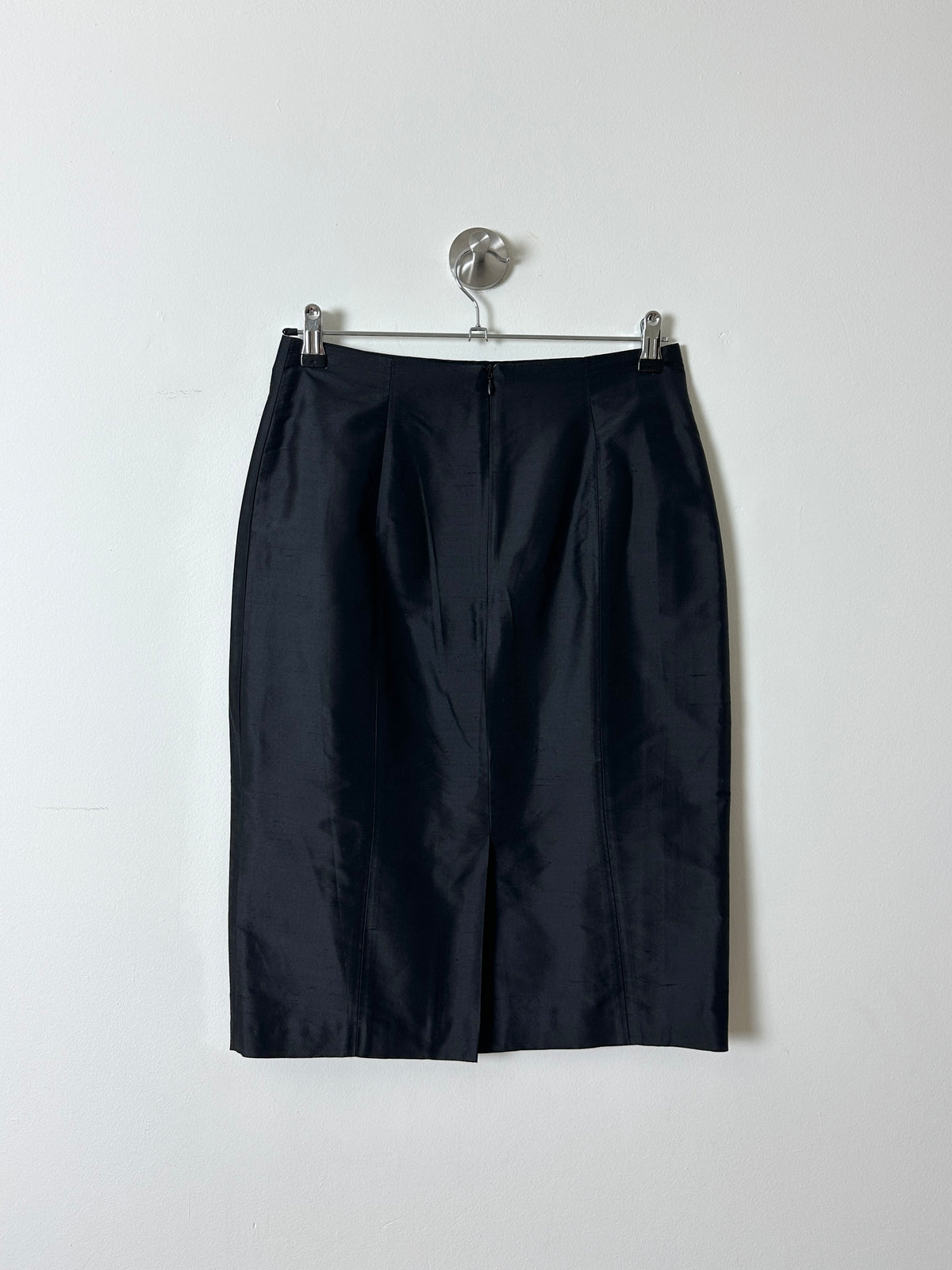 Silk pencil skirt | Black