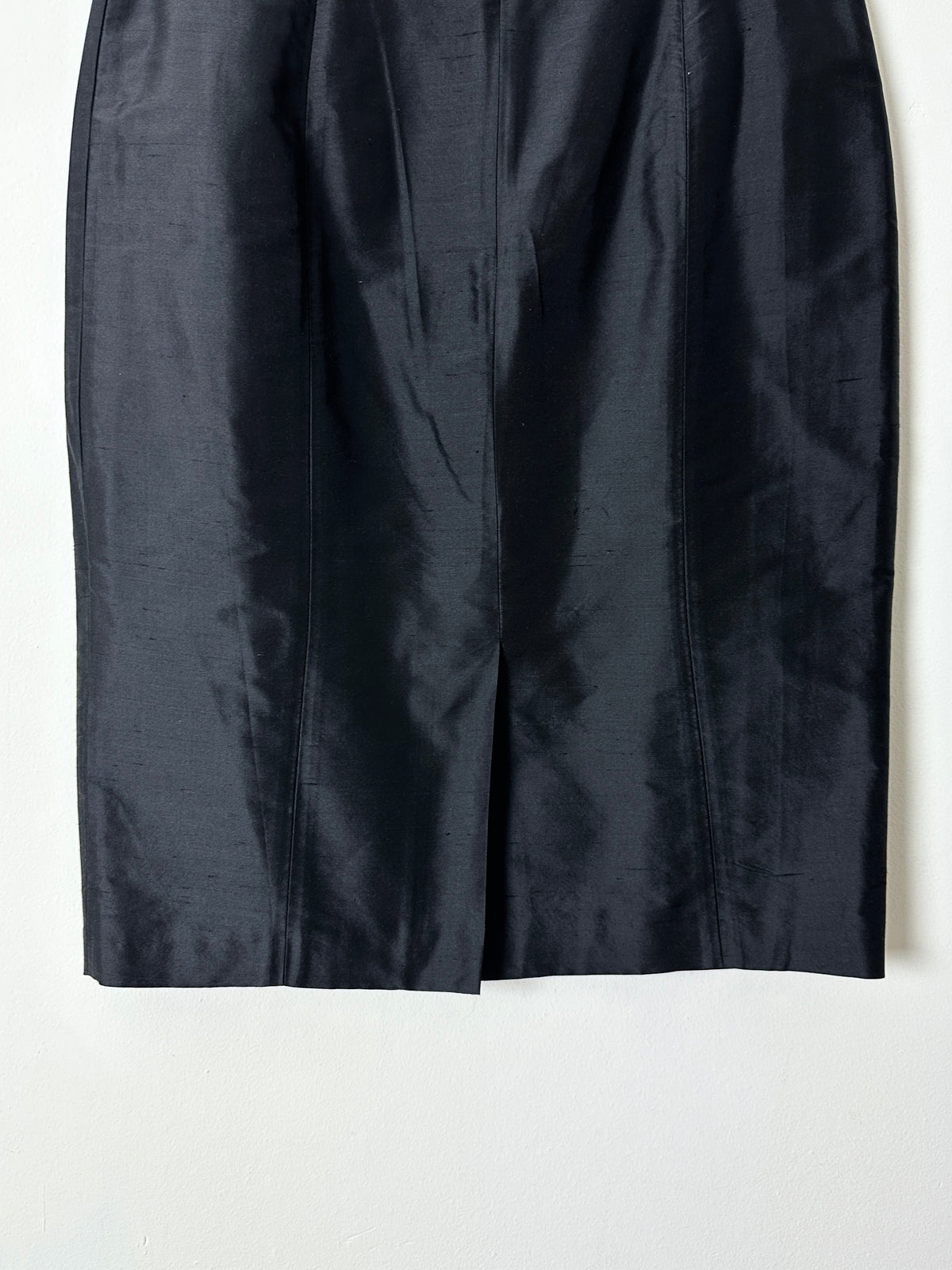 Silk pencil skirt | Black