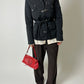 High neck zip jacket | Black