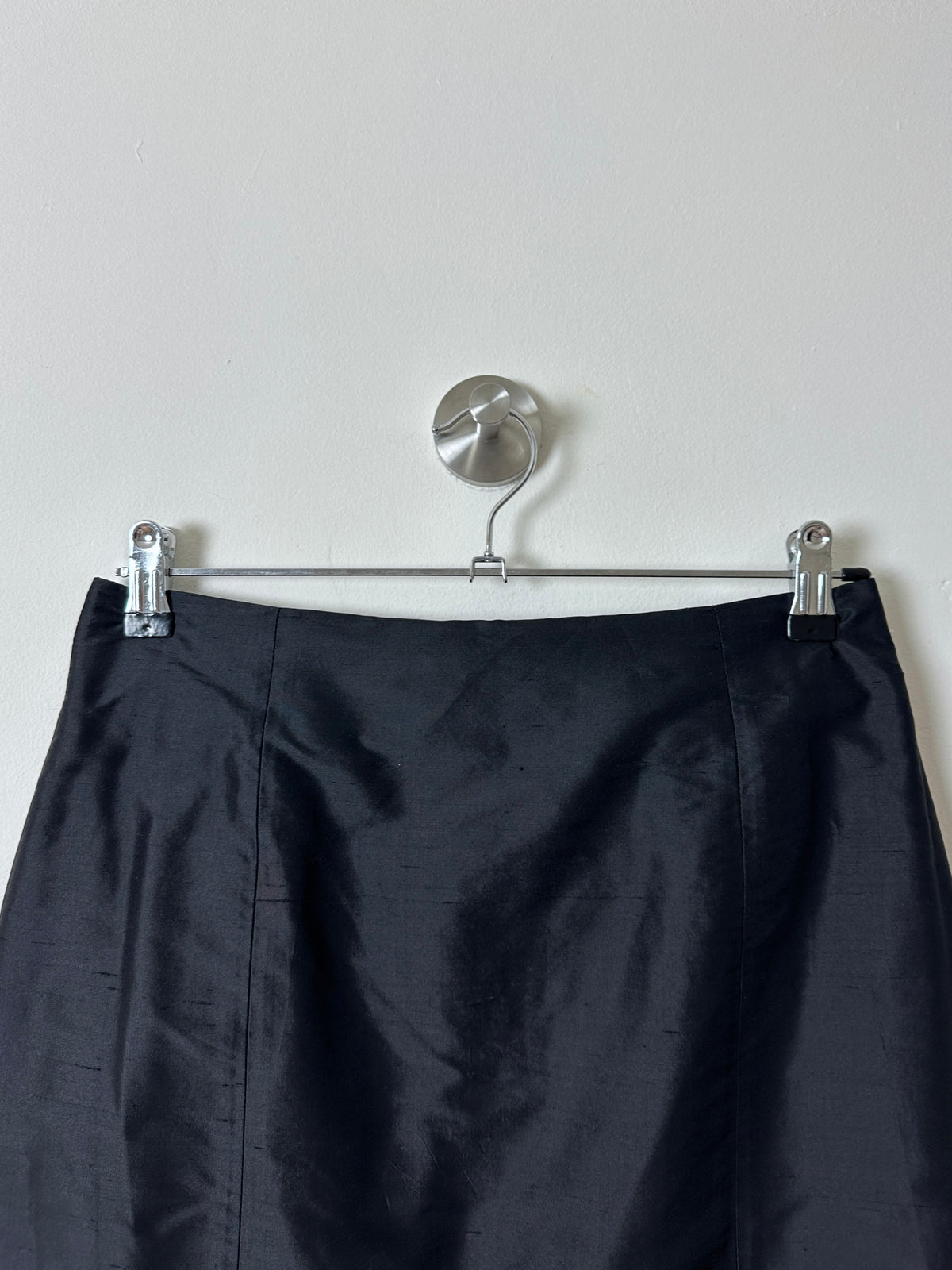 Silk pencil skirt | Black