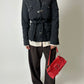 High neck zip jacket | Black