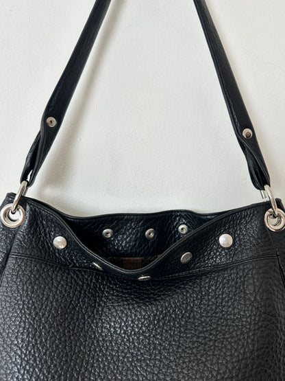 Leather shoulder bag | Black