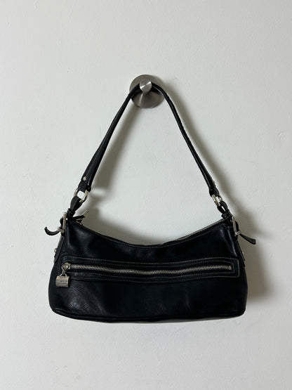 Leather shoulder bag | Black