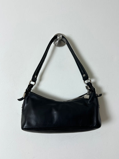 Leather shoulder bag | Black