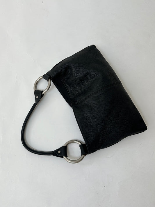 Leather shoulder bag | Black
