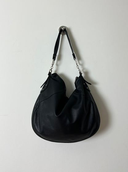 Leather shoulder bag | Black