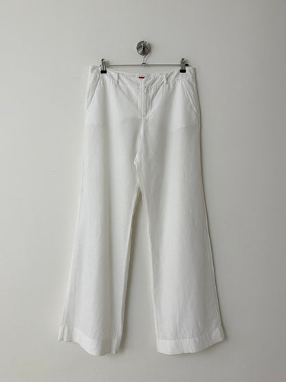 Linen pantalon | White