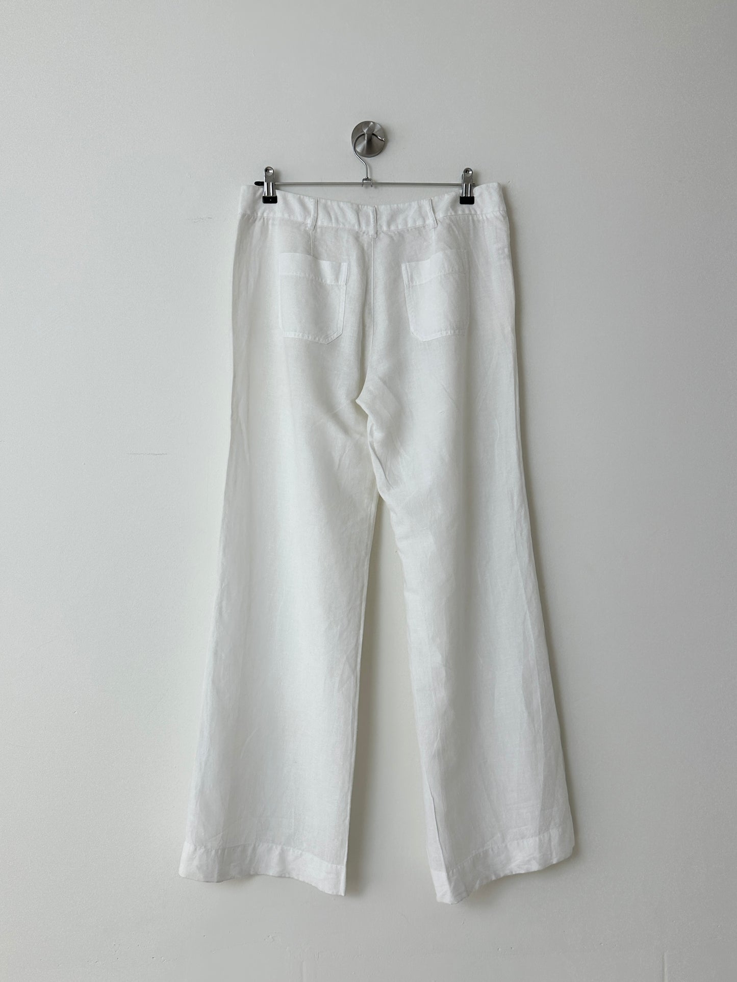 Linen pantalon | White