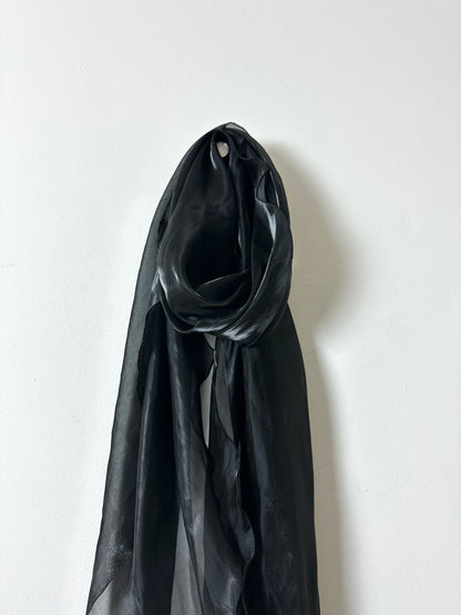 Sheer scarf | Black