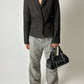 Fitted blazer | Dark brown