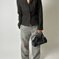 Fitted blazer | Dark brown