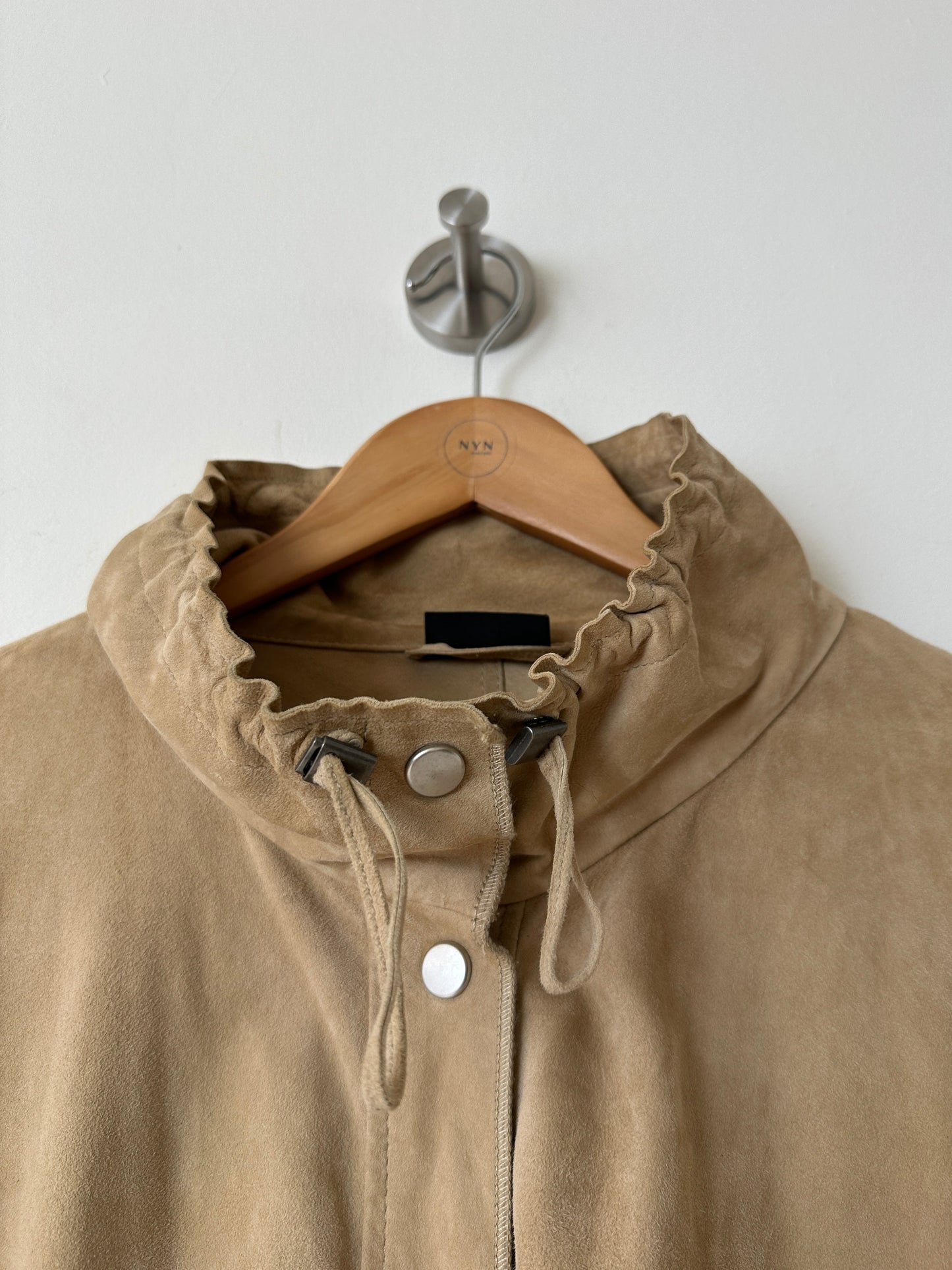 Suede jacket | Sand