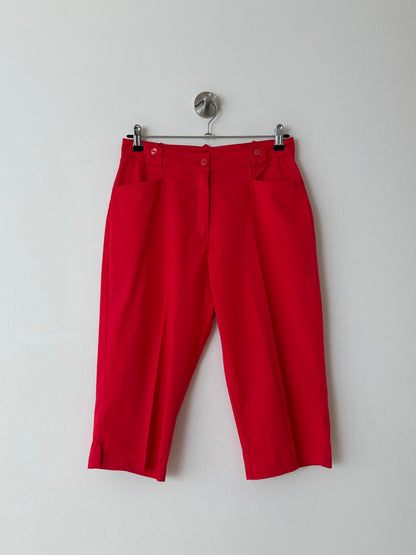 Capri stretch trousers | Red