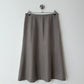 Linen midi skirt | Cloud Grey