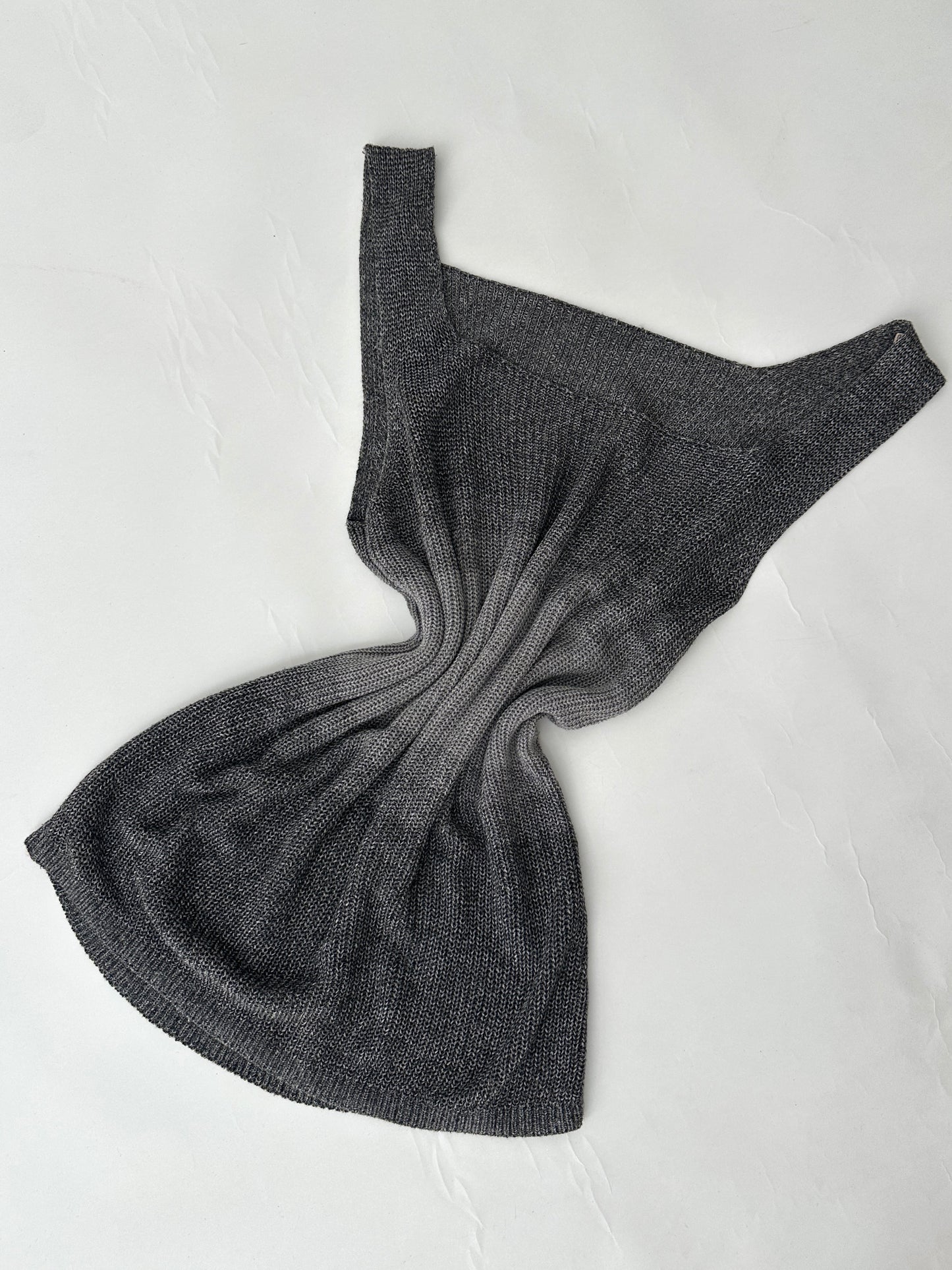 Knitted top | Grey melee