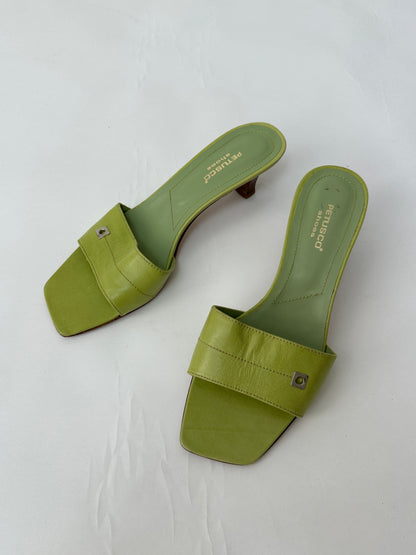 Heeled sandals | Lime