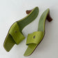 Heeled sandals | Lime