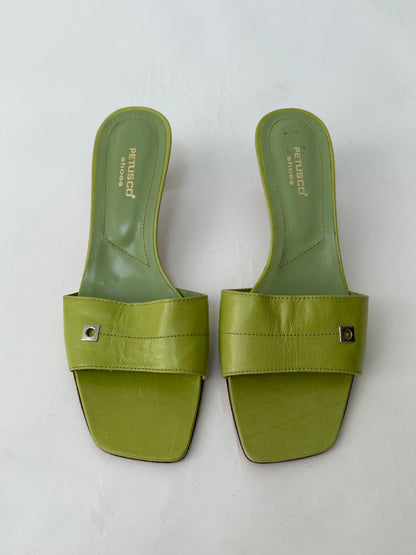 Heeled sandals | Lime