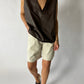 Cotton shorts | Soft ecru
