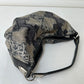 Snake embossed leather bag | Grey