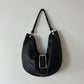 Leather shoulder bag | Black