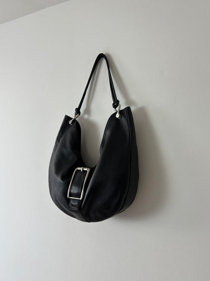 Leather shoulder bag | Black