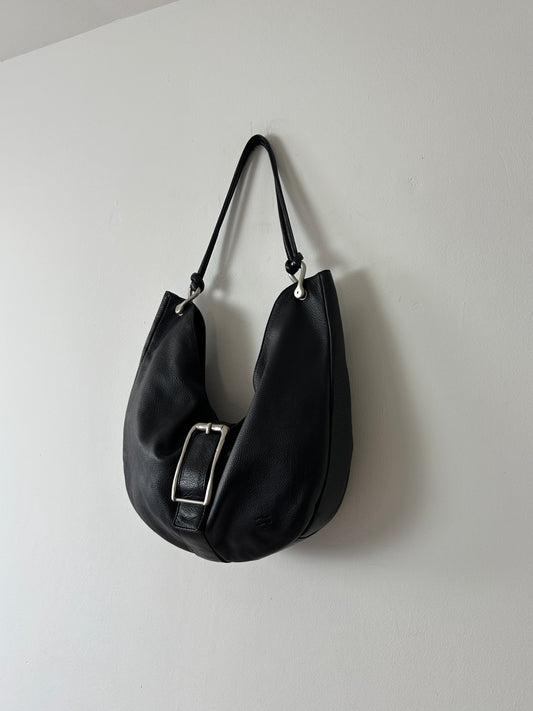 Leather shoulder bag | Black
