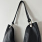 Leather shoulder bag | Black