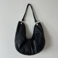 Leather shoulder bag | Black