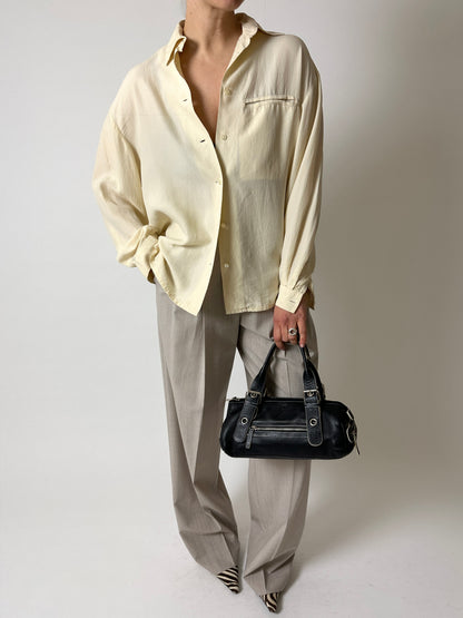 Silk relaxed shirt | Butter