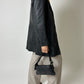 Long leather coat | Black