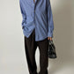 Relaxed fit striped shirt | Blue / green