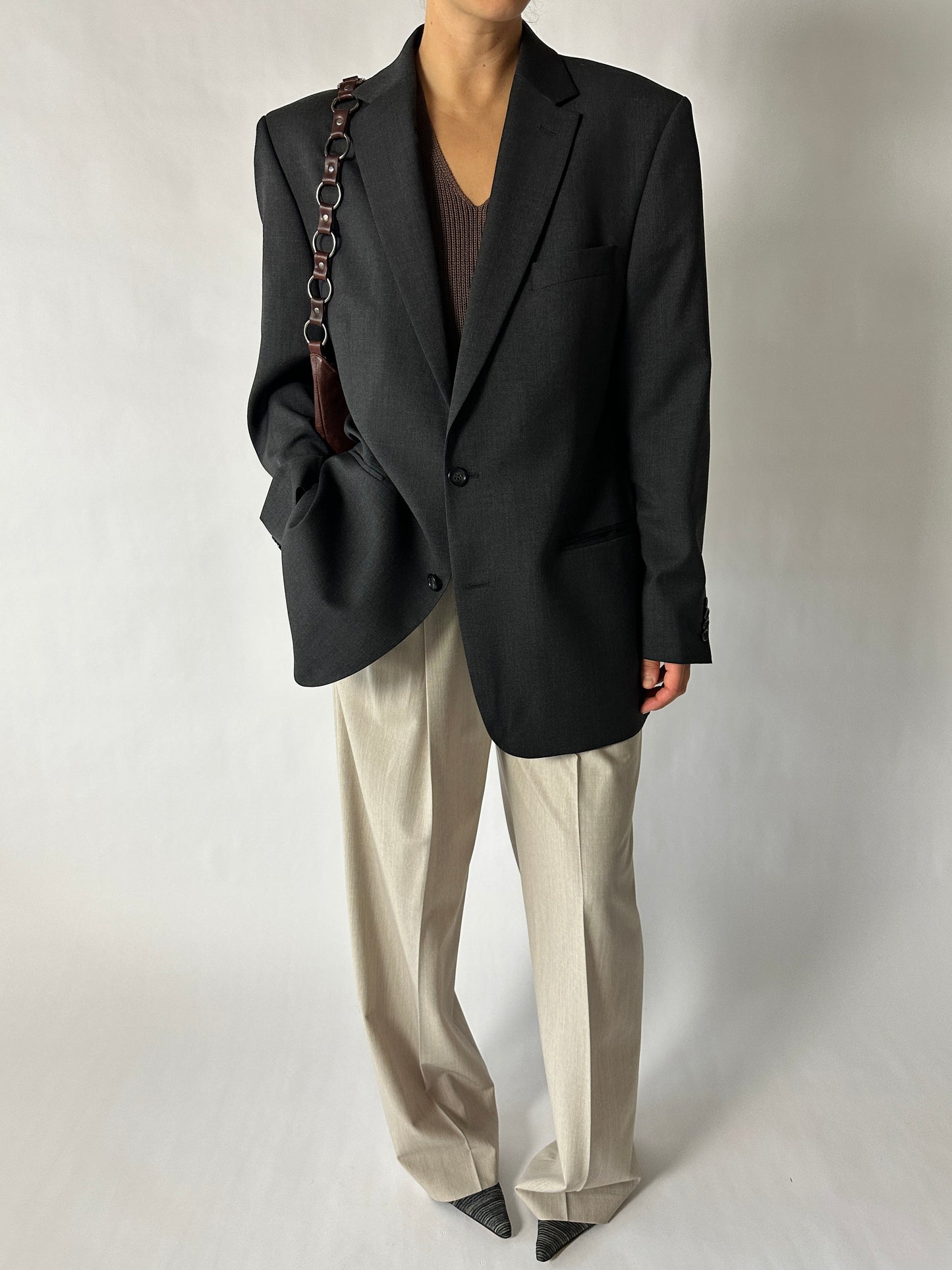 Oversized blazer | Antracite