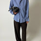 Relaxed fit striped shirt | Blue / green