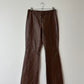 Leather trousers | Brown
