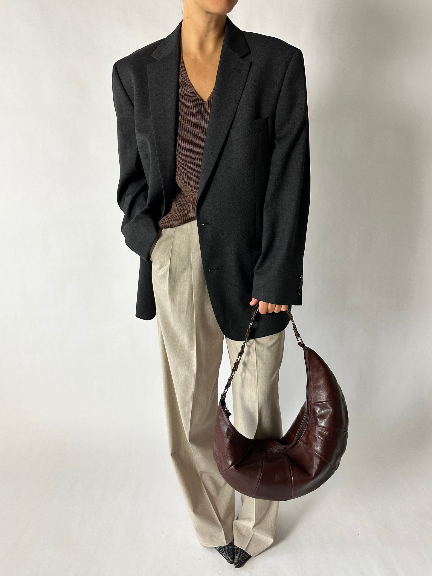 Oversized blazer | Antracite