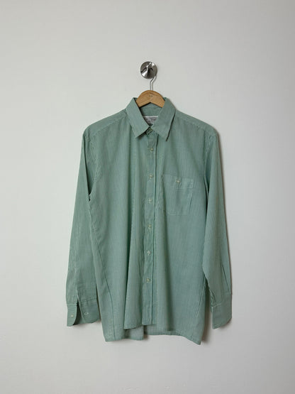 Relaxed fit striped shirt | Green / White
