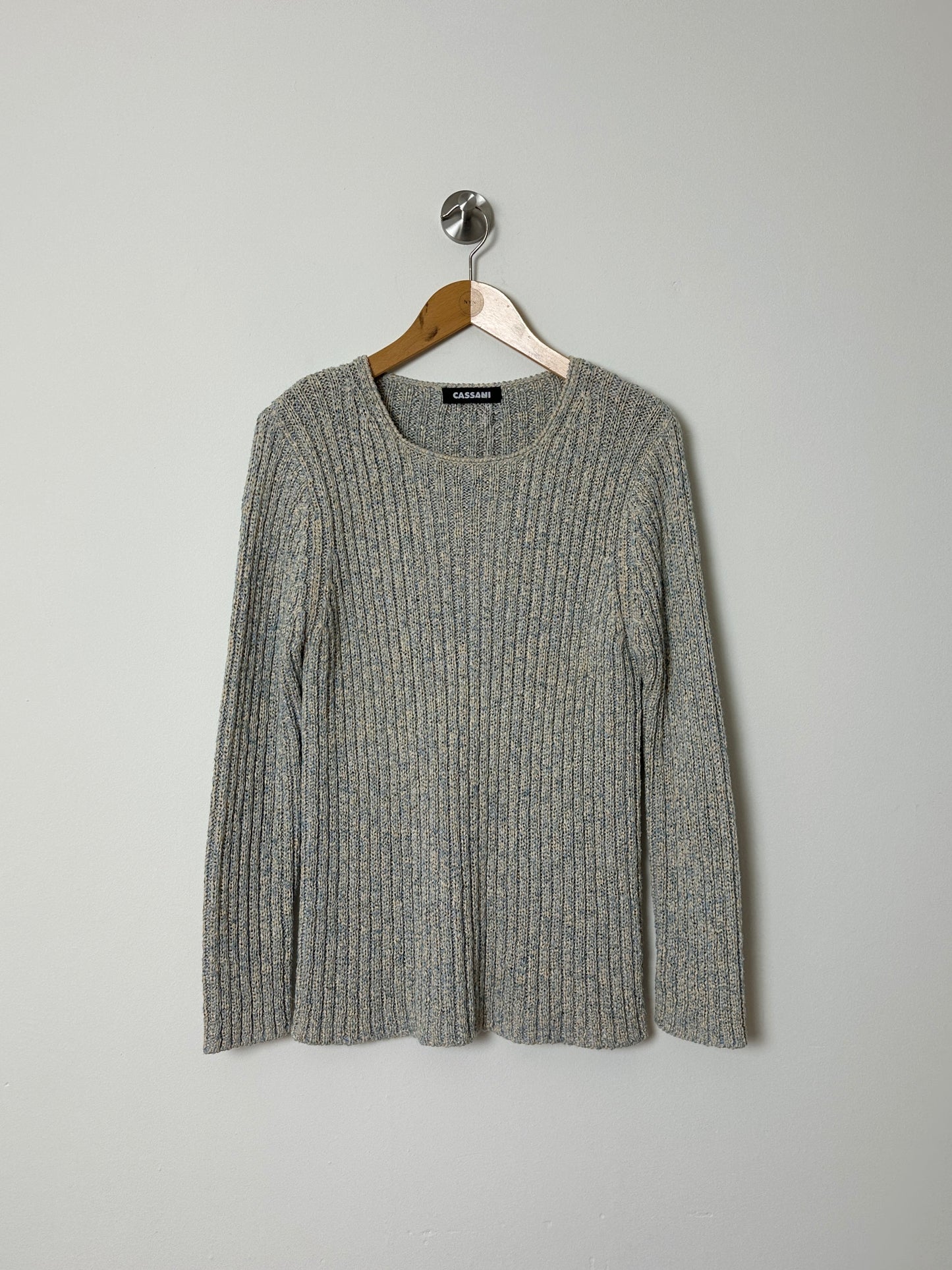 Melee sweater | Ecru / Light Blue