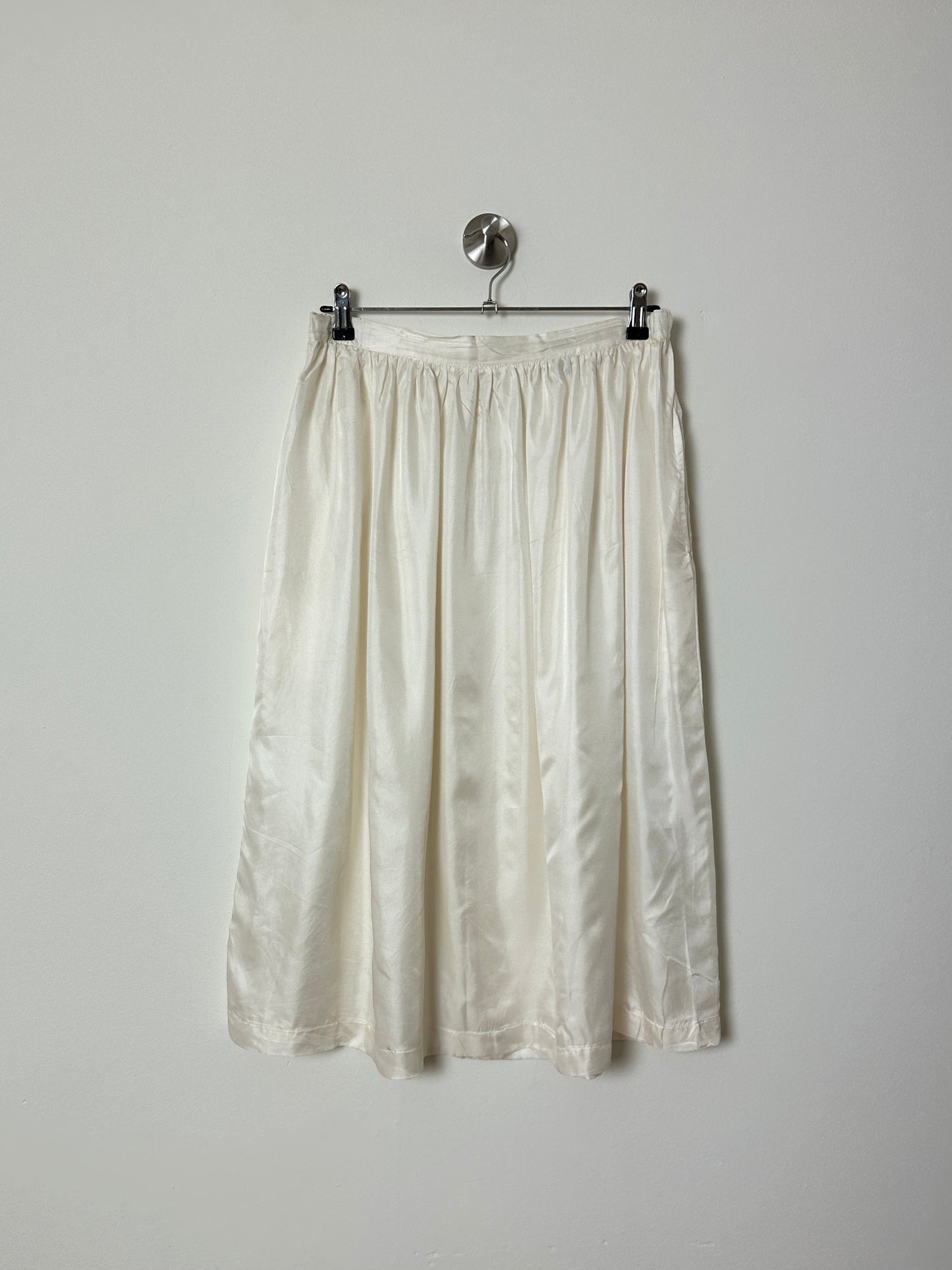 Vintage silk skirt | Off white